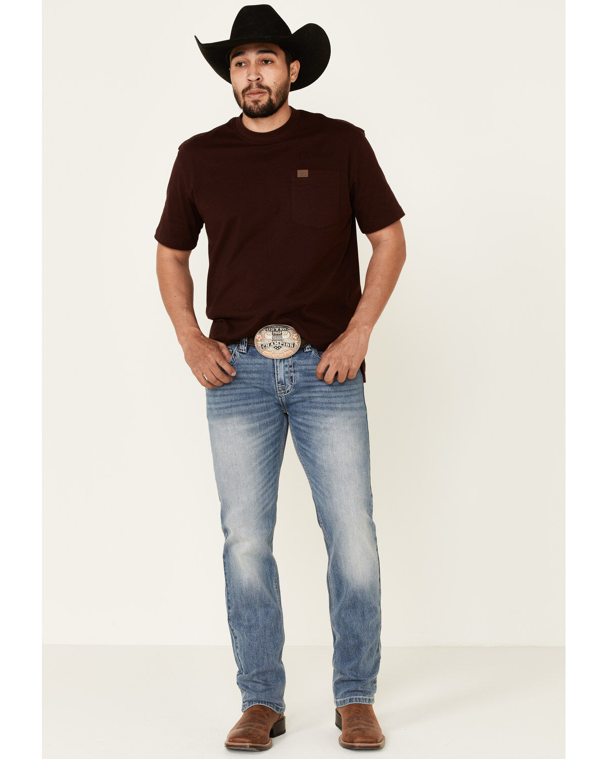 Image #3 - Rock & Roll Denim Men's Light Vintage Revolver Stretch Slim Straight Jeans, , hi-res