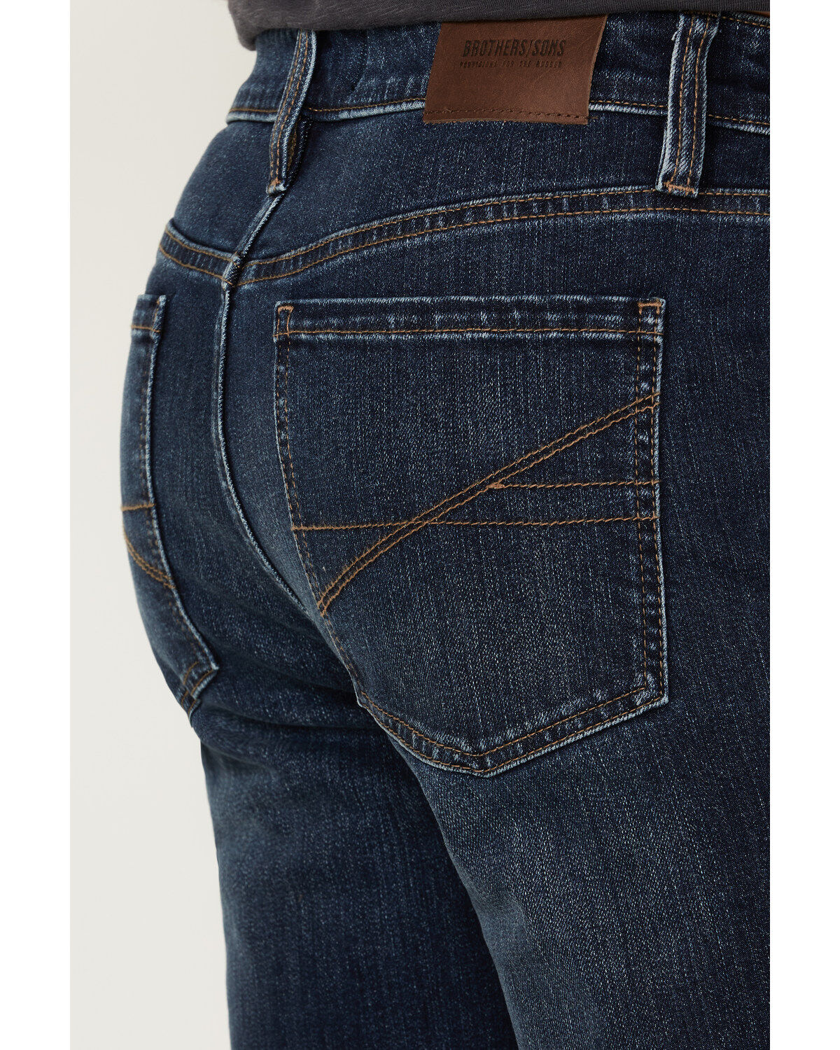 Brothers and Sons Men´s Diamond Back Dark Wash Stretch Slim StraightJeans teamlce.in - Image 5