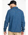 Image #2 - Hawx Men's Stonewashed Denim Snap Western Long Sleeve Work Shirt - Tall, Blue, hi-res