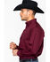 Image #5 - Panhandle Men's Solid Stretch Poplin Long Sleeve Western Shirt , , hi-res
