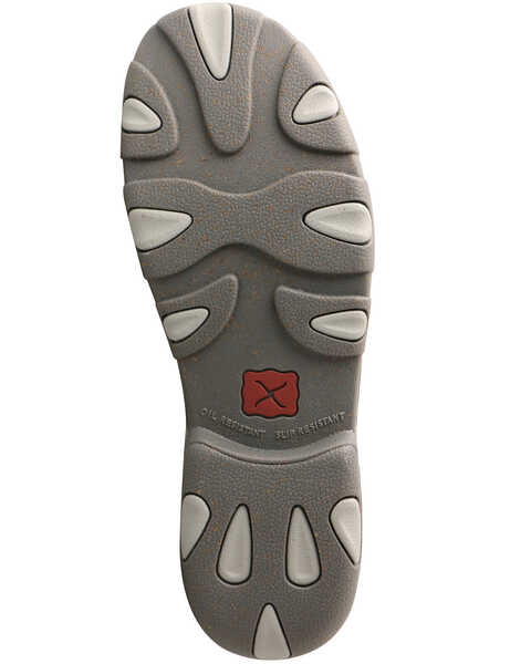 Twisted X Men's Gray Chukka Driving Shoes - Moc Toe, Grey, hi-res