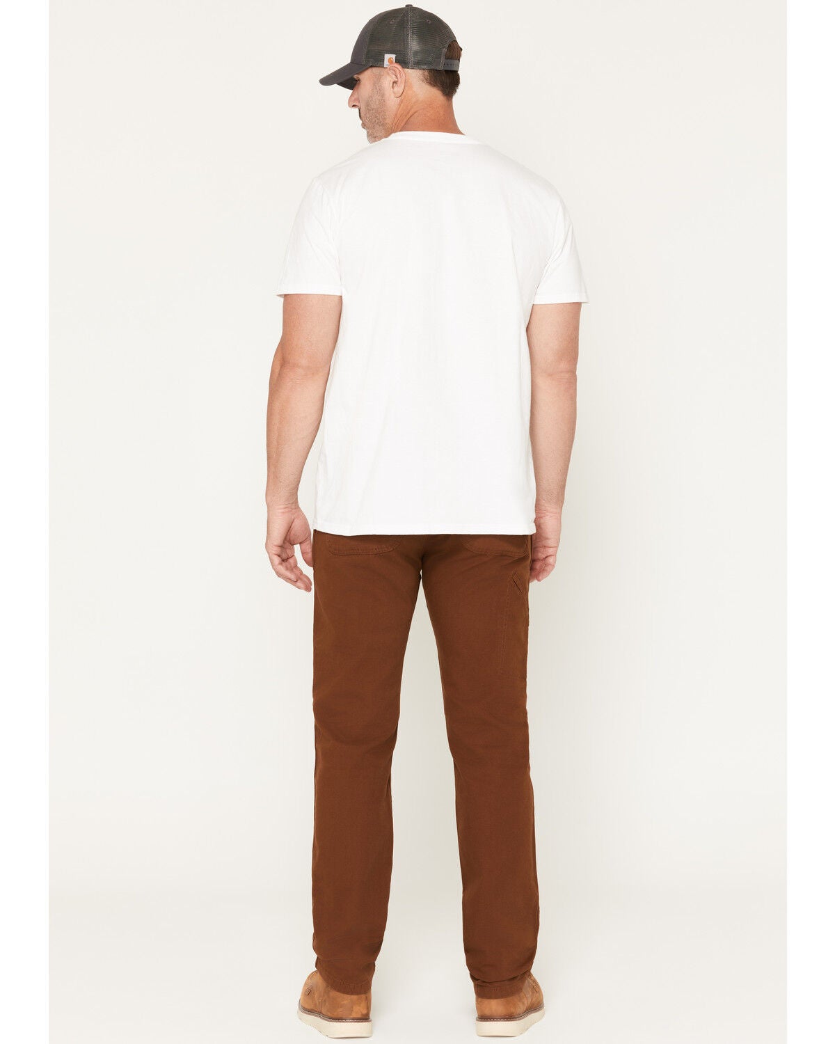 Image #3 - Carhartt Men's Rugged Flex&reg; Relaxed Straight Rigby Dungaree Canvas Work Pants, Rust Copper, hi-res