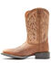 Justin Men's Dusky Brown Canter Cowhide Leather Western Boots - Broad Square Toe , Brown, hi-res