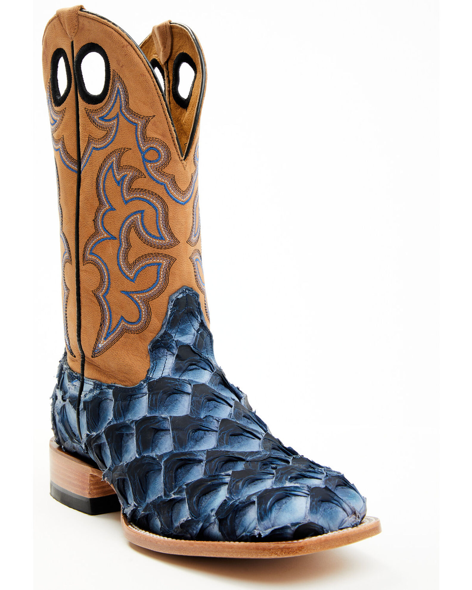 Cody James Men s Exotic Pirarucu Western Boots Broad Square Toe Boot Barn