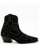 Image #2 - Italian Cowboy Women's Astra Studded Fashion Booties - Snip Toe, Black, hi-res