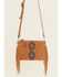 Image #2 - Shyanne Women's Sierra Suede Crossbody Bag, Brown, hi-res