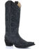 Image #1 - Circle G Women's Filigree Western Boots - Snip Toe, Black, hi-res