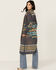 Image #4 - Rock & Roll Denim Women's Southwestern Print Duster Cardigan, Grey, hi-res