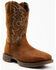Image #1 - Durango Men's Rebel Pull On Waterproof Work Western Boots - Steel Toe, Brown, hi-res