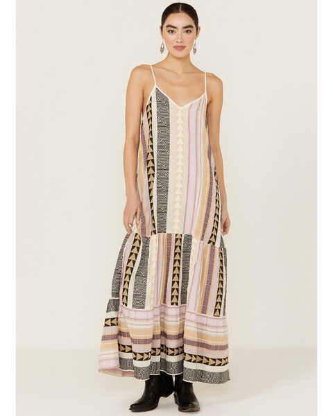 Revel Women's Striped Maxi Dress, Multi, hi-res