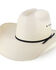 Image #1 - Cody James® Men's Black Tie Straw Hat, Natural, hi-res