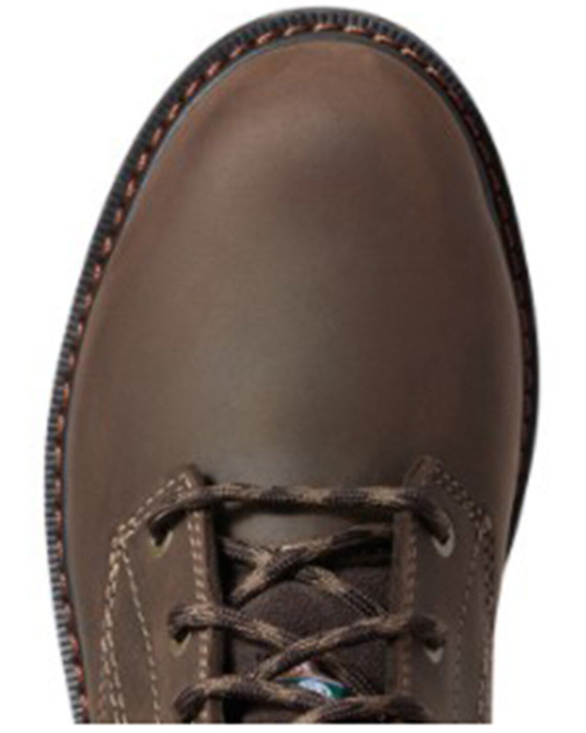 Image #4 - Ariat Women's Dark Brown Riveter 8" H20 400G CSA Glacier Grip Work Boot - Round Toe, Brown, hi-res
