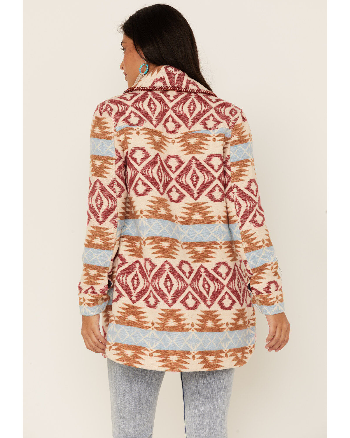 Image #4 - Idyllwind Women's Woodstock Southwestern Print Blanket Shacket, , hi-res