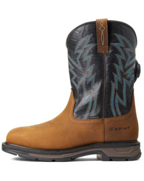 Image #2 - Ariat Men's WorkHog® XT Boa Western Work Boot - Composite Toe, Brown, hi-res