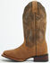Image #3 - Dan Post Women's Jillian Western Boots - Broad Square Toe, Tan, hi-res