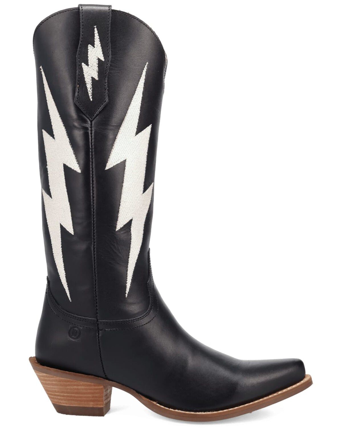 Image #2 - Dingo Women's Thunderbolt Western Boots - Round Toe, Black, hi-res