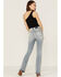 Image #3 - Daze Women's Acid Wash Go-Getter Flare Jeans, Blue, hi-res