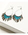 Image #1 - Shyanne Women's Enchanted Forest Cascading Beaded Fringe Earrings, Pewter, hi-res