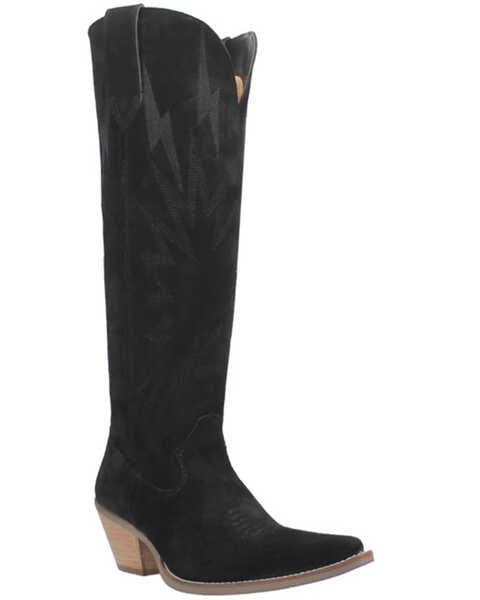 Dingo Women's Thunder Road Western Performance Boots - Medium Toe, Black, hi-res
