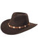Image #1 - Black Creek Men's Cordova Crushable Wool Felt Hat, Cordovan, hi-res