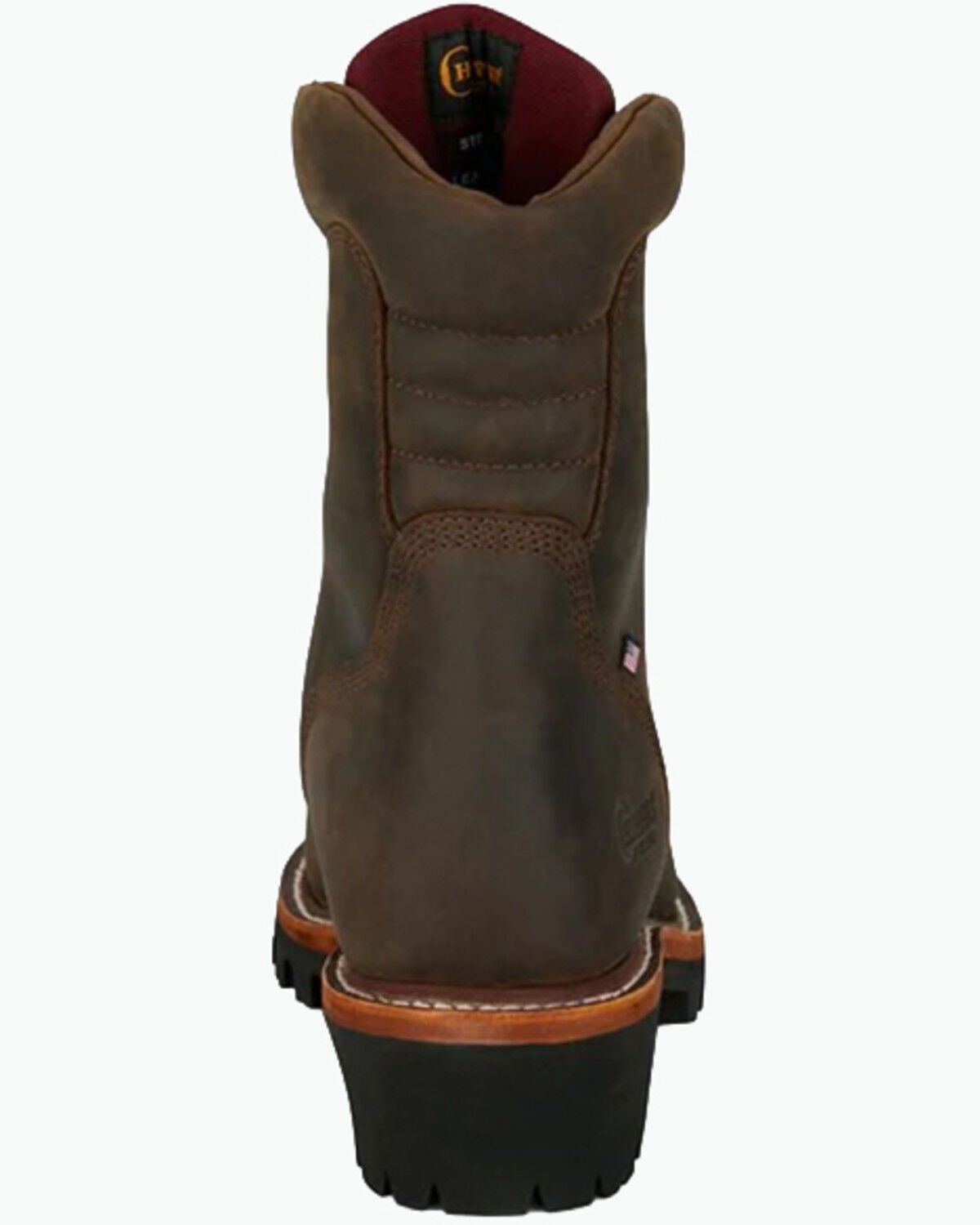 Image #5 - Chippewa Men's 9" Super Logger Waterproof Insulated Work Boots - Steel Toe, Brown, hi-res