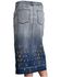 Image #2 - Stetson Women's Embroidered Long Denim Skirt, Blue, hi-res