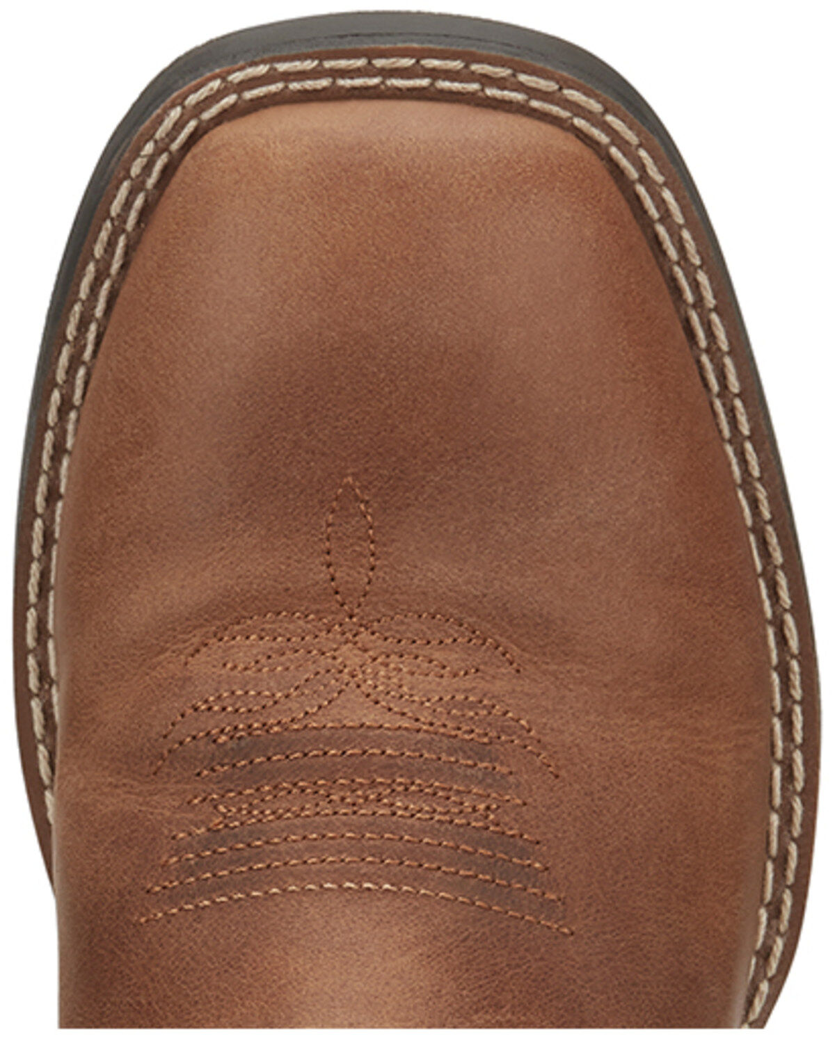 Image #6 - Justin Boys' Bowline Junior Western Boots - Broad Square Toe, Green/brown, hi-res