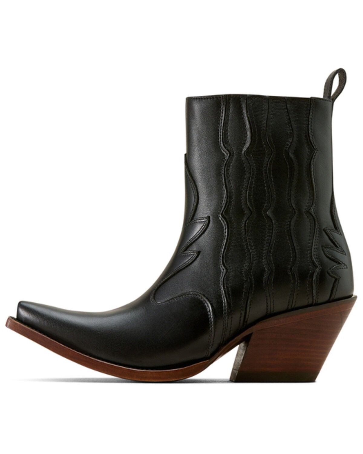 Image #3 - Ariat Women's Jade Overlay Western Booties - Snip Toe, Black, hi-res