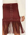 Image #4 - Shyanne Women's Embroidered Southwestern Fringe Mini Skirt, , hi-res