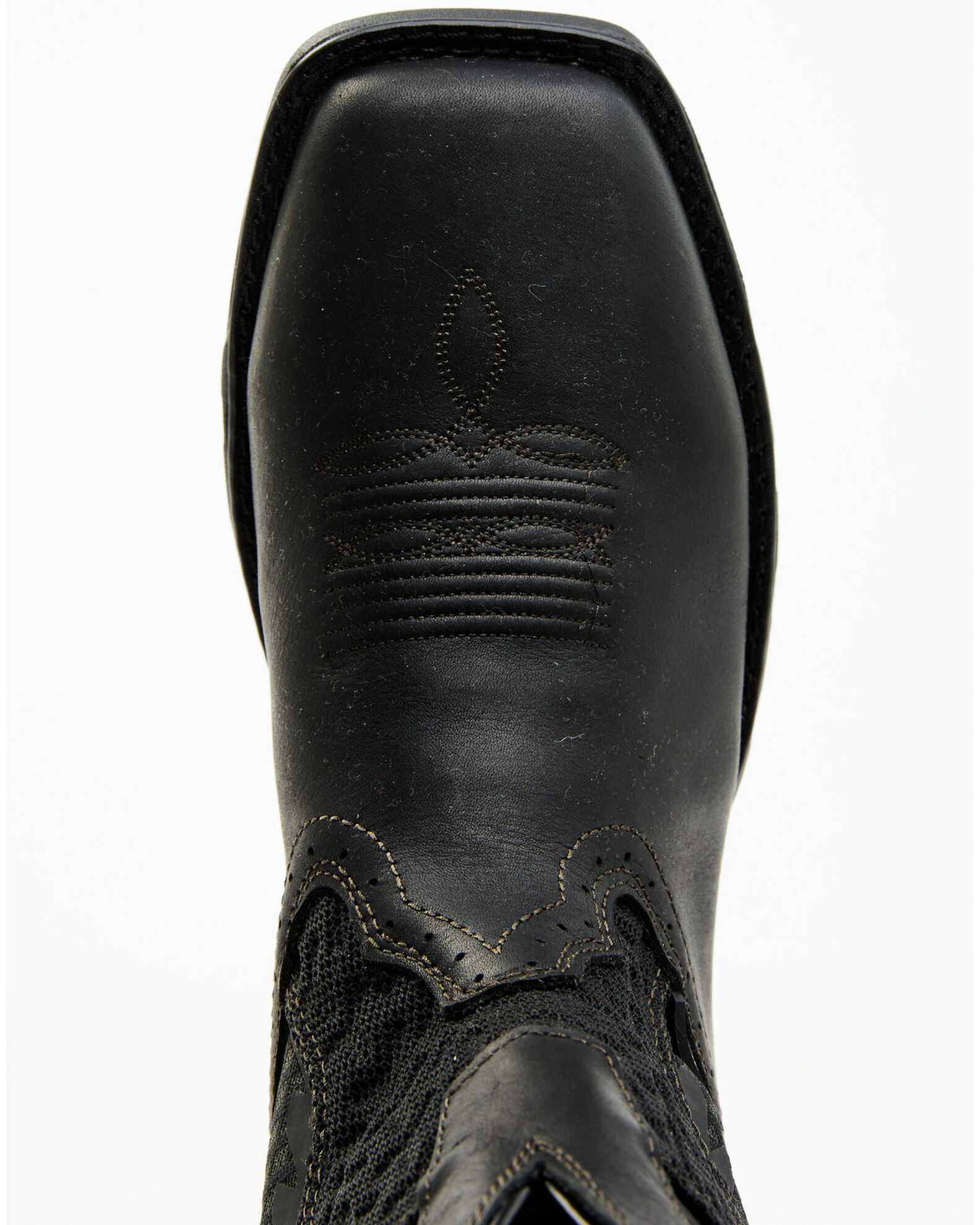 Black double h cowboy boots discount