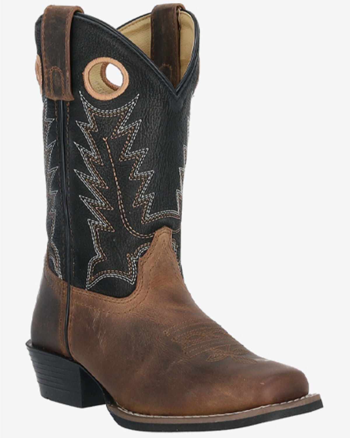 Image #1 - Smoky Mountain Boys' Mesa Western Boots - Square Toe, Black, hi-res