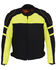 Milwaukee Leather Men's Mesh Racing Jacket with Removable Rain Jacket Liner, Bright Green, hi-res