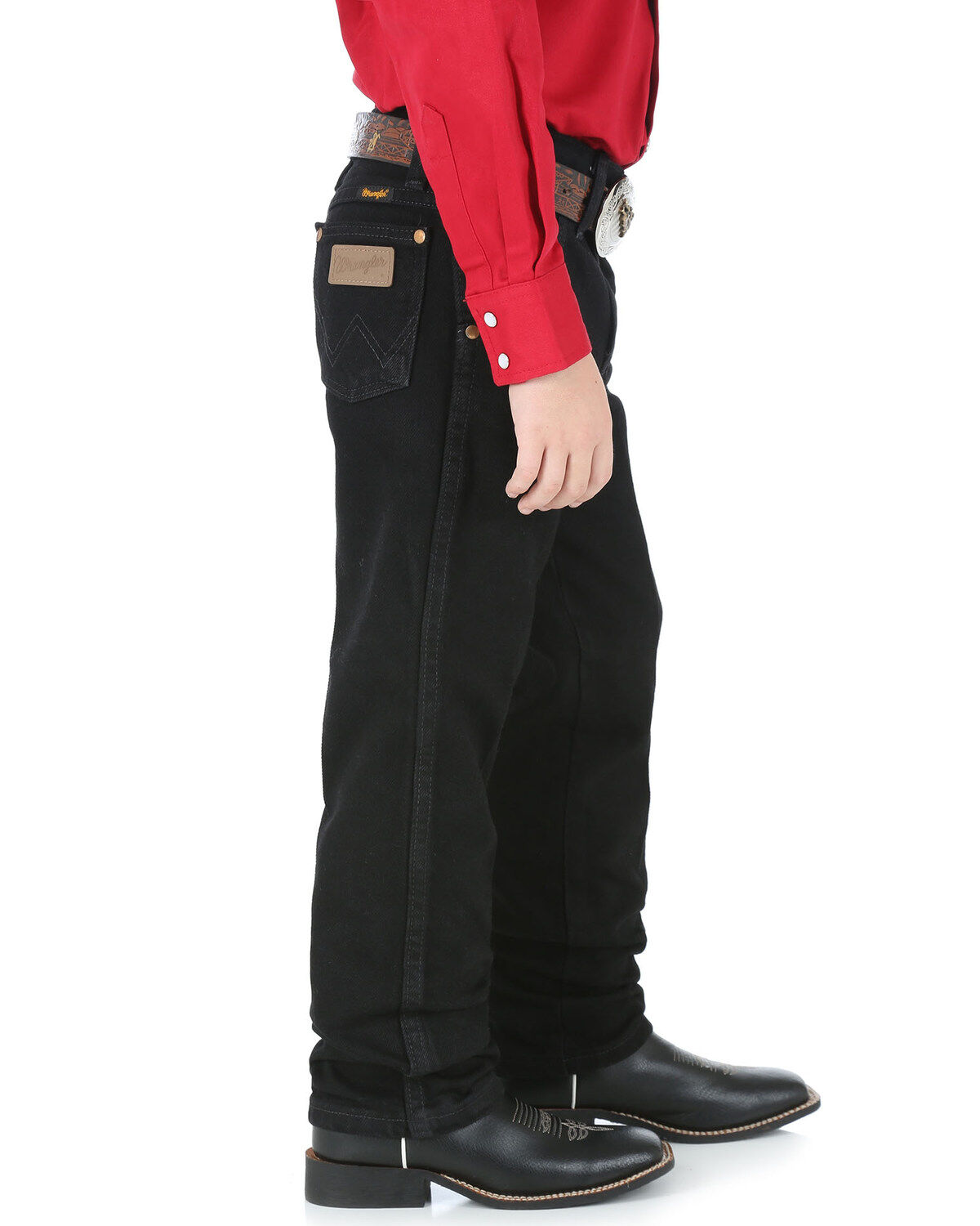 Image #3 - Wrangler Boys' ProRodeo Jeans Size 8-16, Black, hi-res
