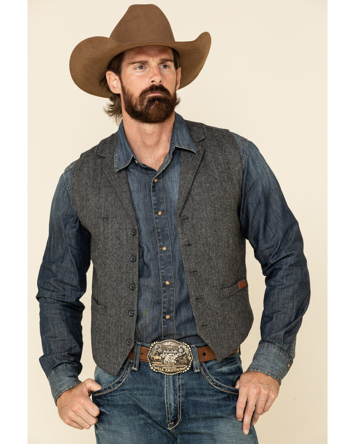 Men's Outback Trading Co. Charcoal Jessie Vest