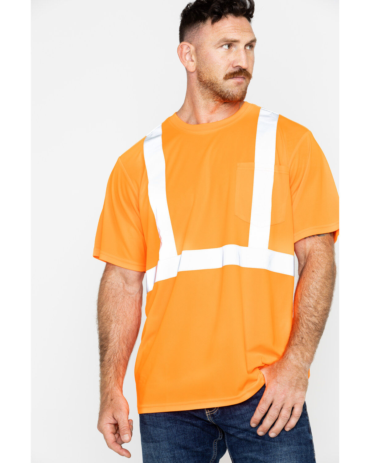 Men's Hawx Reflective Short Sleeve Work T-Shirt