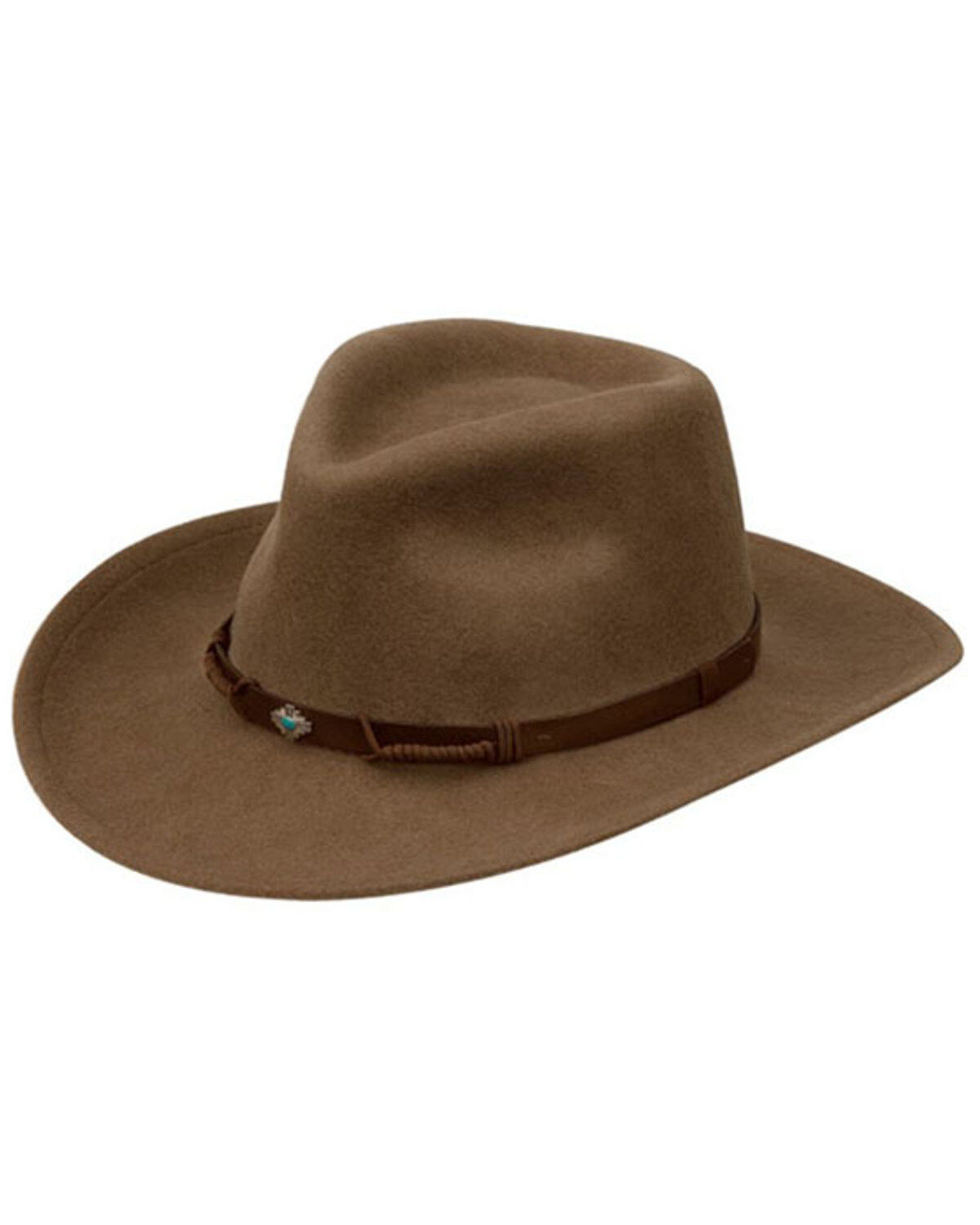 Men's Black Creek Putty Crushable Felt Rancher Hat