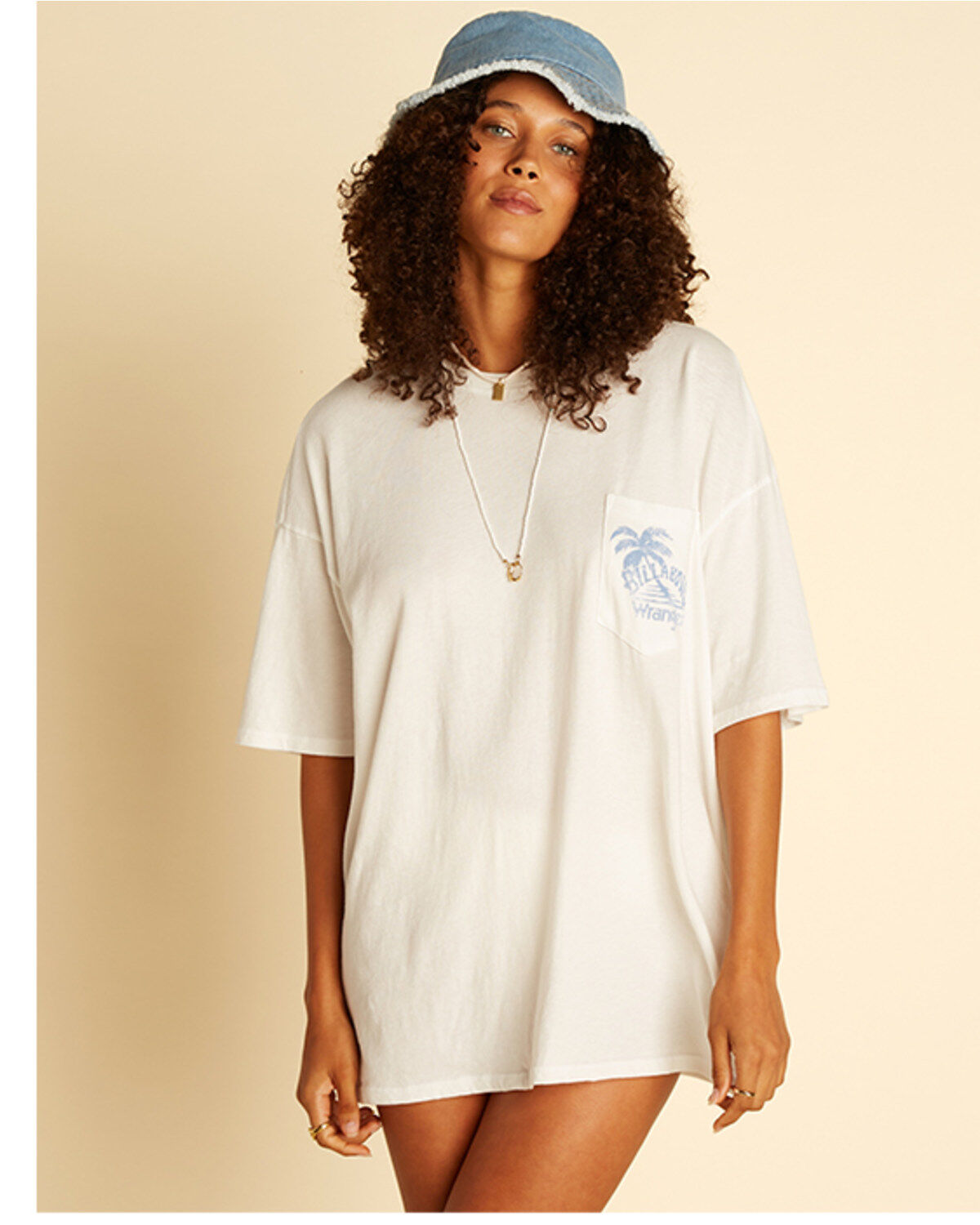 Women's Wrangler Billabong x Summer Tour Graphic Boyfriend Pocket Tee