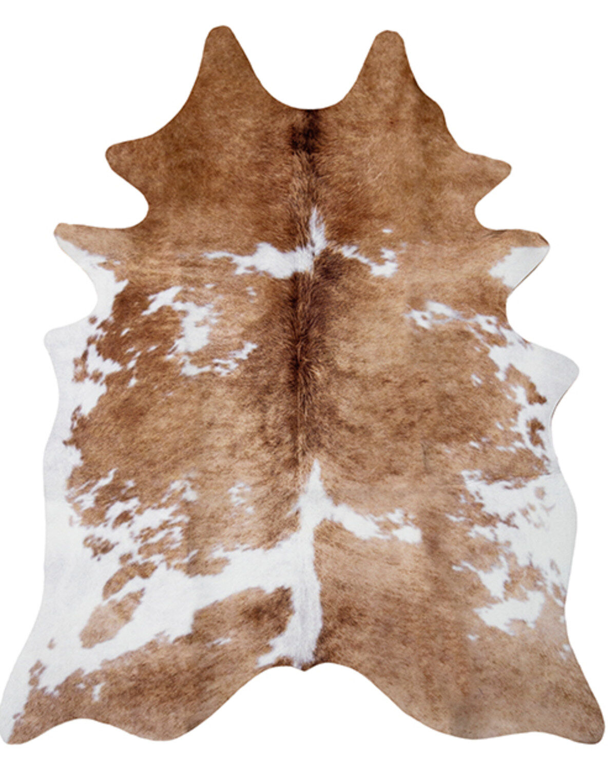 Carstens Home Large Light Brindle Faux Cowhide Print Rug