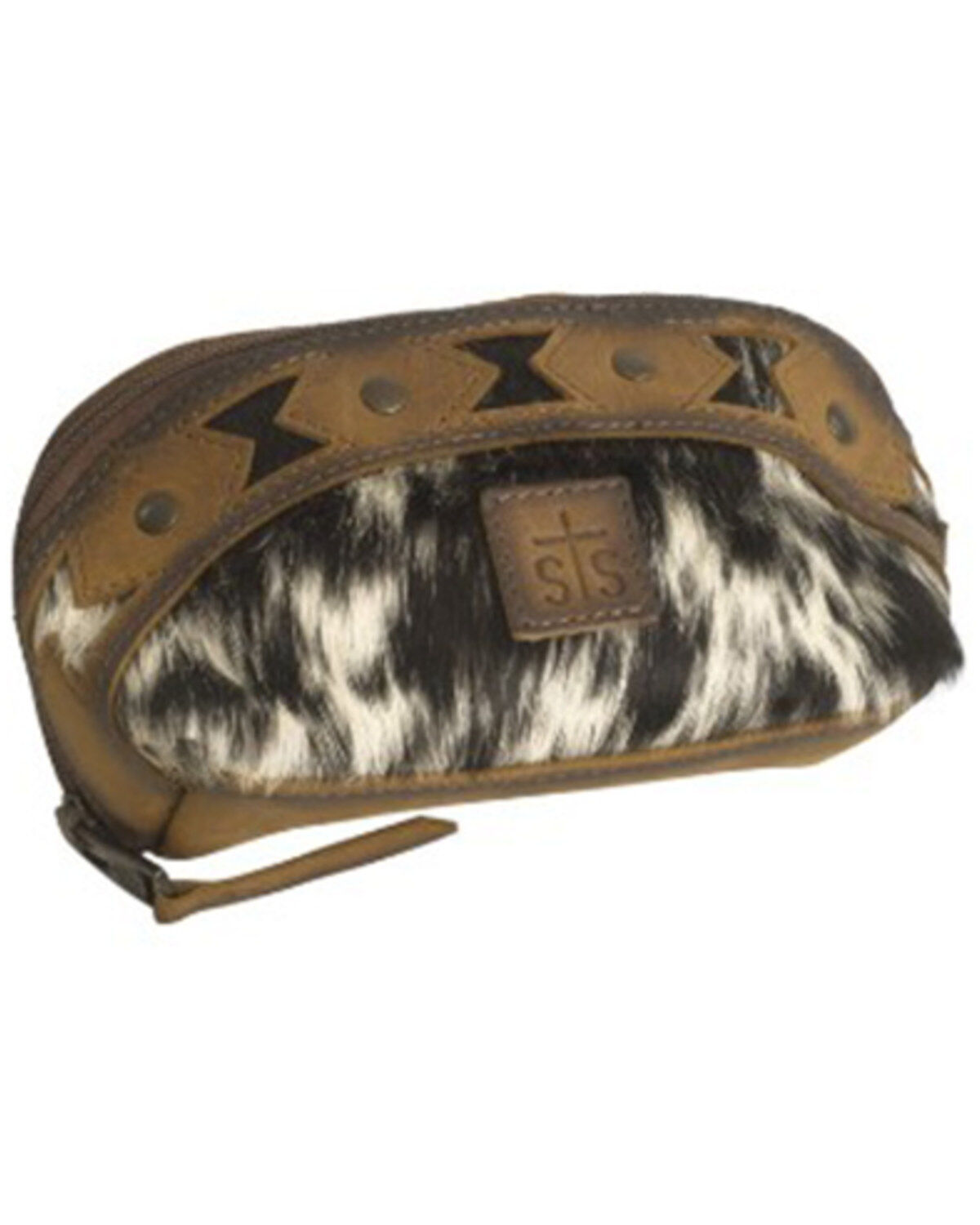 STS Ranchwear by Carroll Belle Cowhide Makeup Pouch