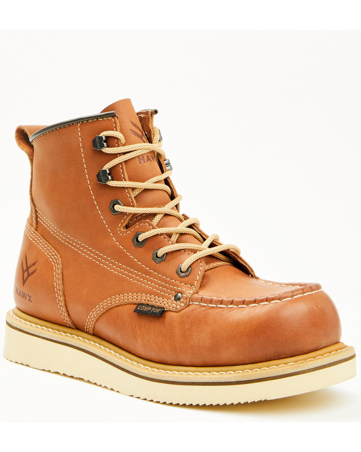 Men's Hawx 6" Lace-Up Moc Work Boots - Composite Toe