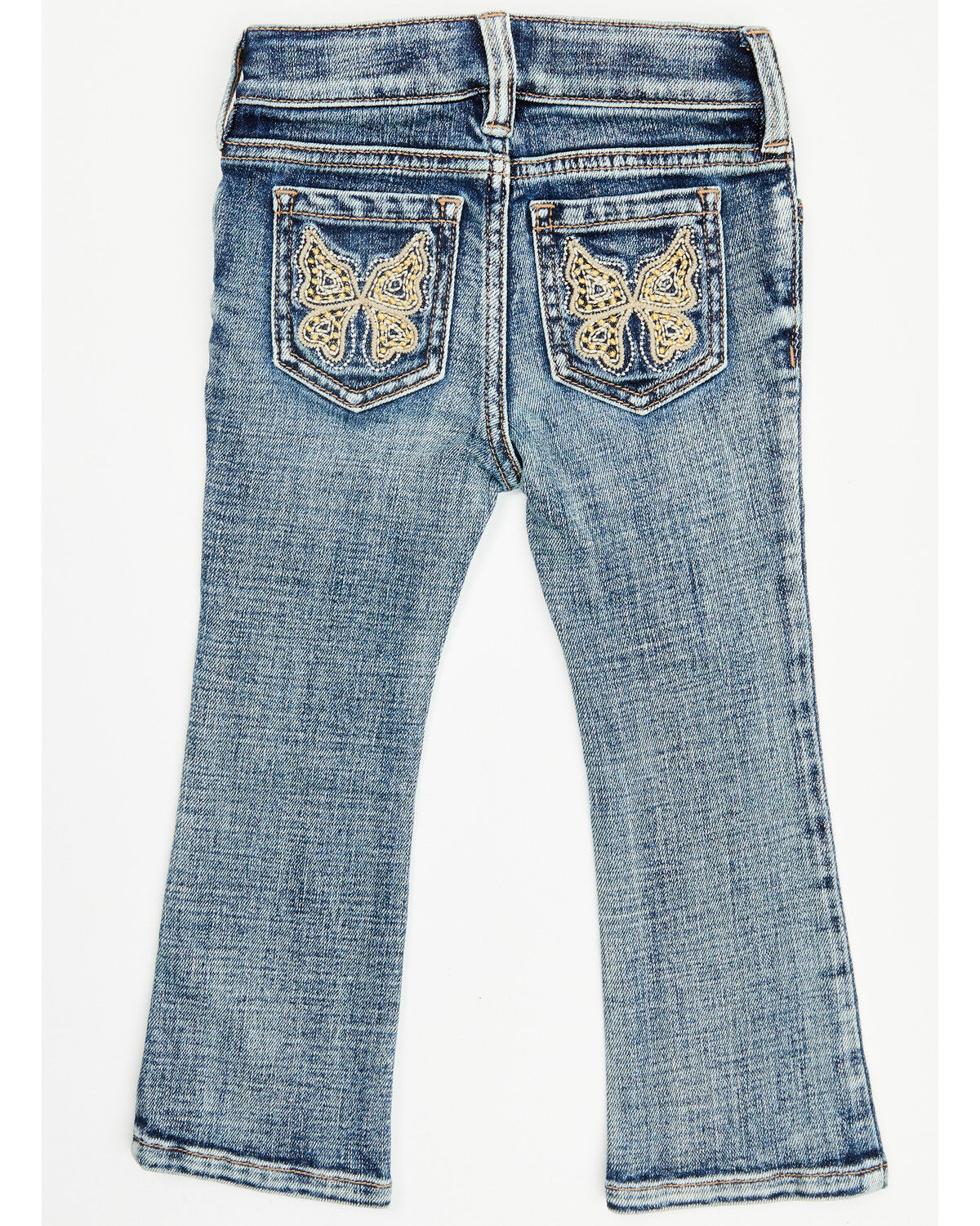 Girls' Shyanne Toddler Dawn Studded Back Bootcut Stretch Denim Jeans