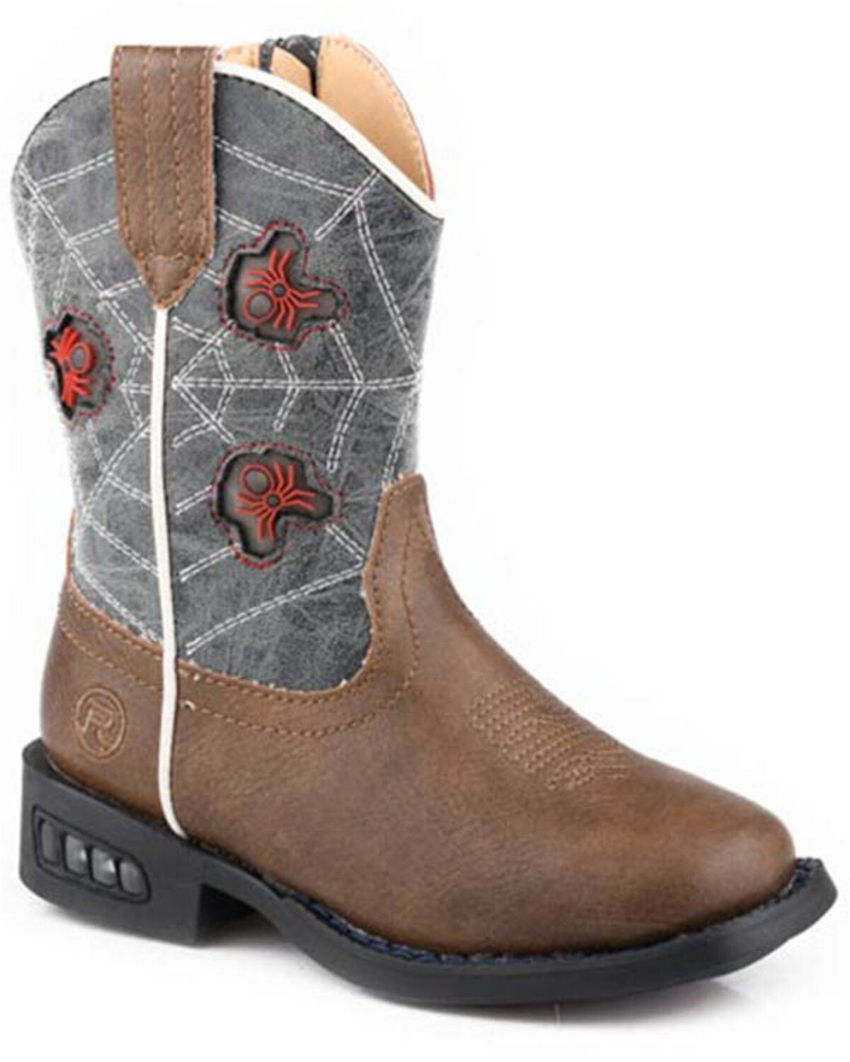 Boys' Roper Toddler Spidie Western Boots - Square Toe