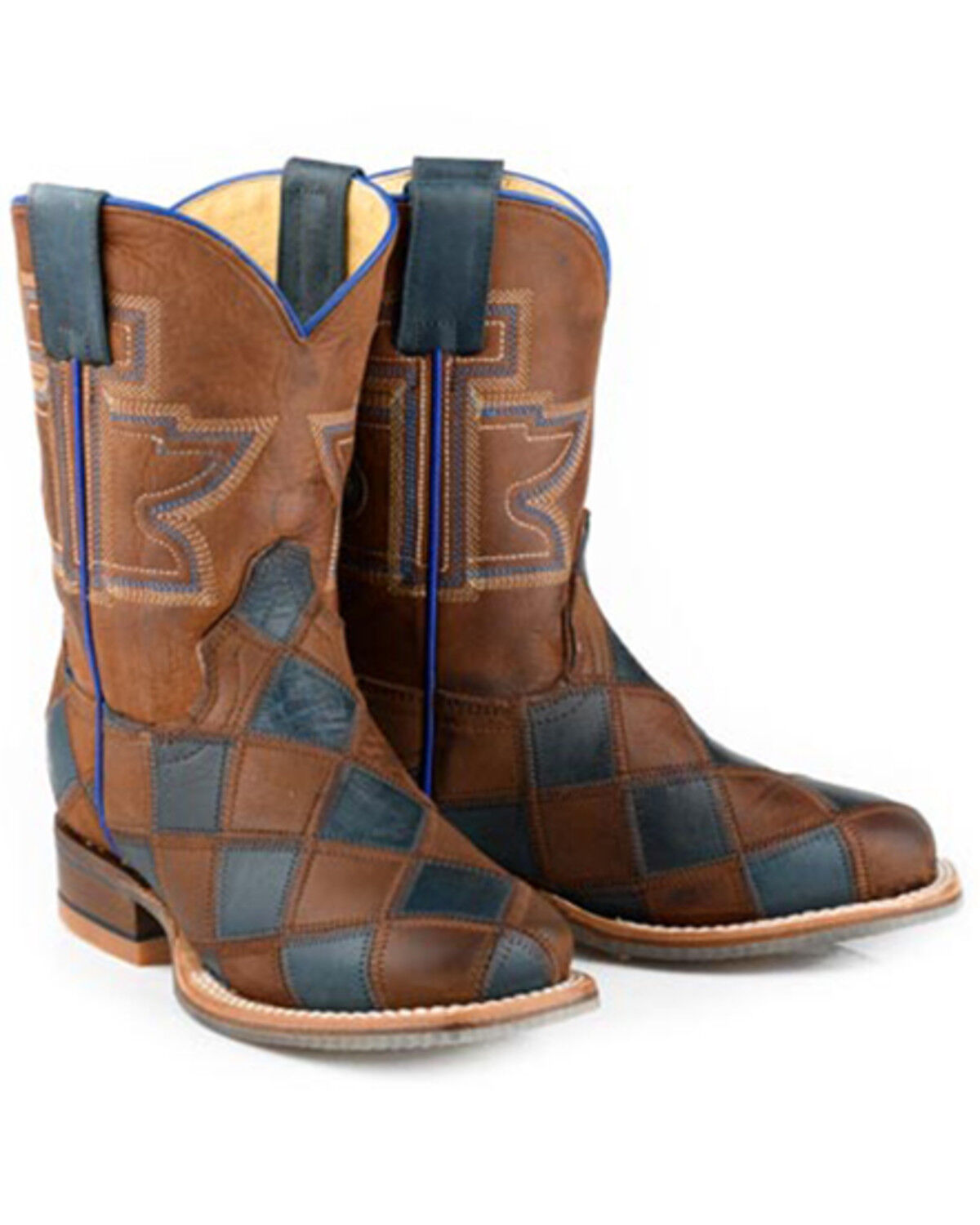 Boys' Tin Haul Check It Out Western Boots - Broad Square Toe