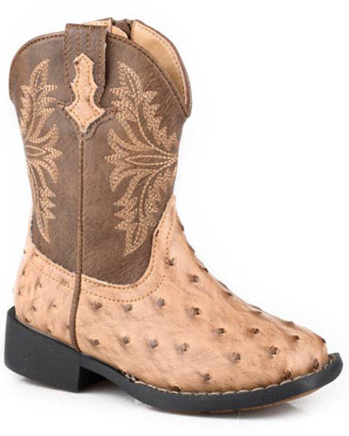 Boys' Roper Toddler Jed Western Boots - Broad Square Toe