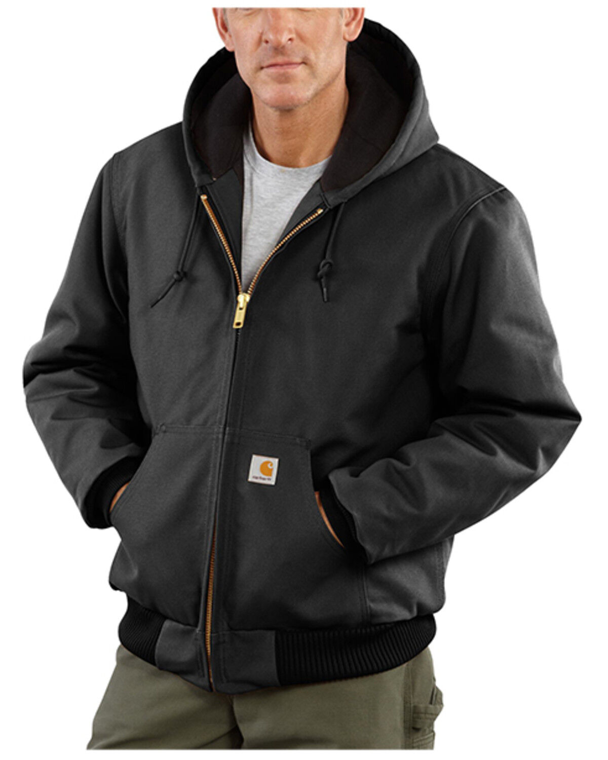 Men's Carhartt Flannel Lined Loose Fit Firm Duck Active Jacket