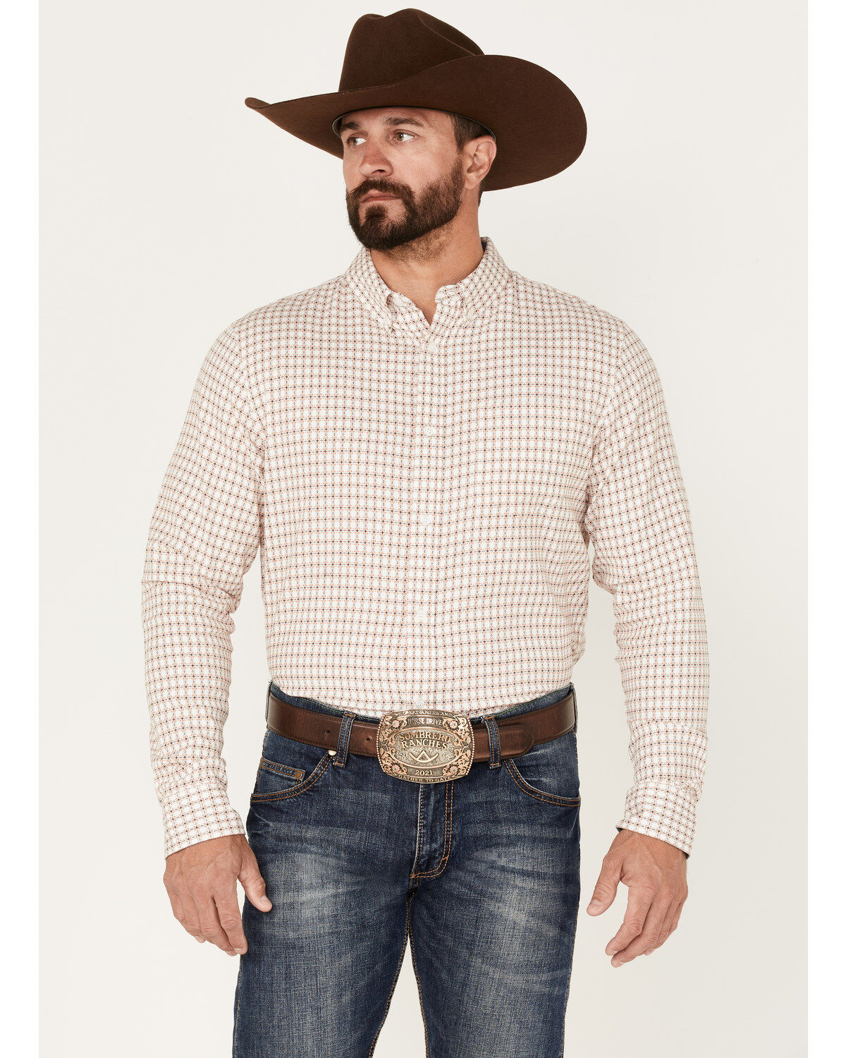 Men's Cody James Getaway Check Button-Down Western Shirt