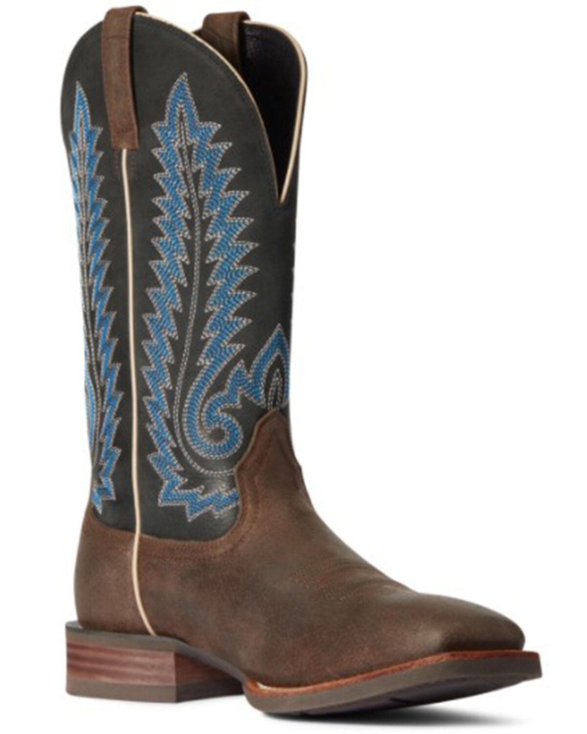 Men's Ariat Creston Western Performance Boots - Broad Square Toe