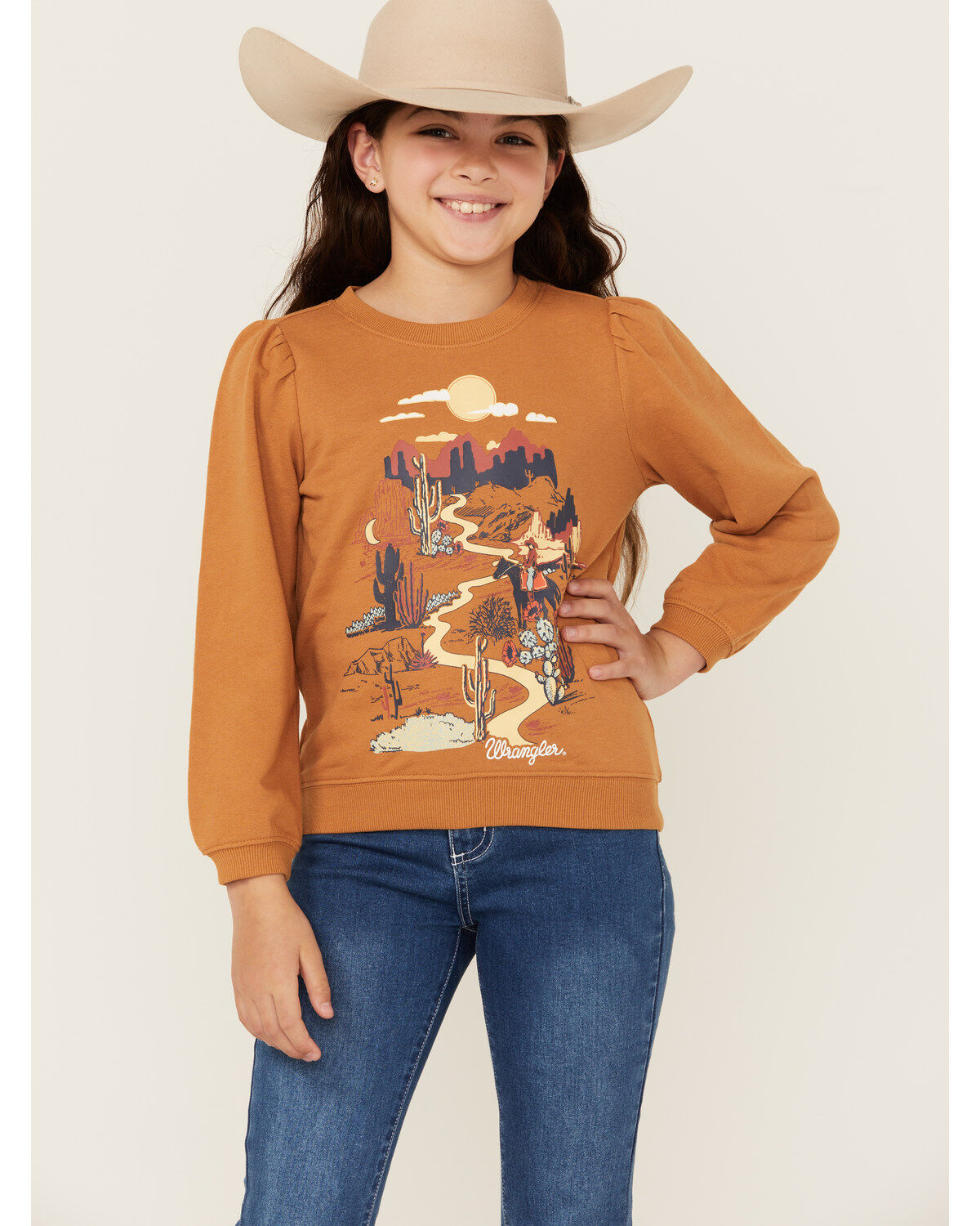 Girls' Wrangler Desert Scene Sweatshirt