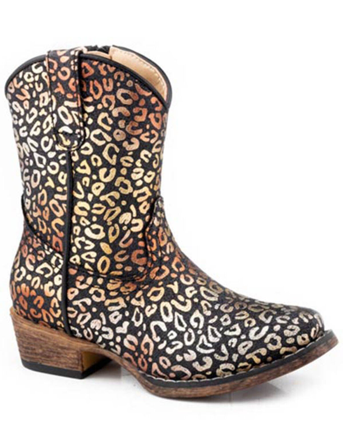 Girls' Roper Toddler Riley Leopard Western Boots - Snip Toe