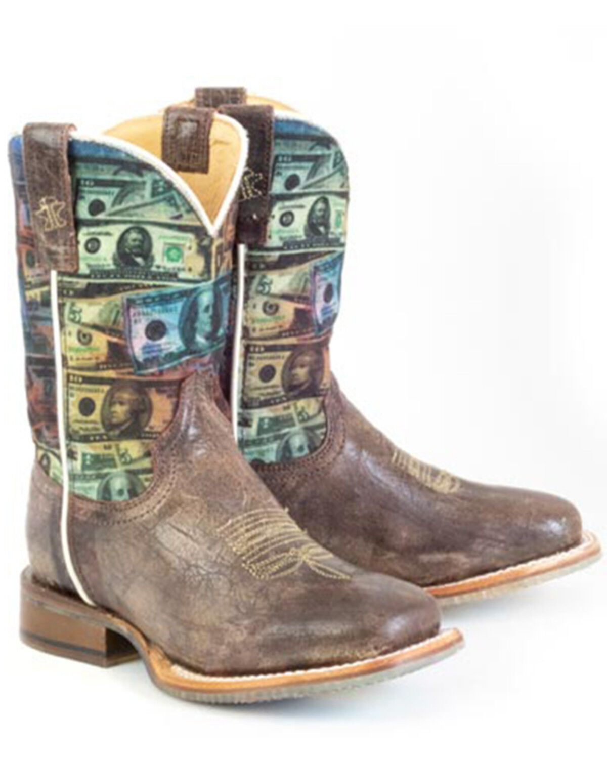 Boys' Tin Haul Little Make It Rain Western Boots - Broad Square Toe